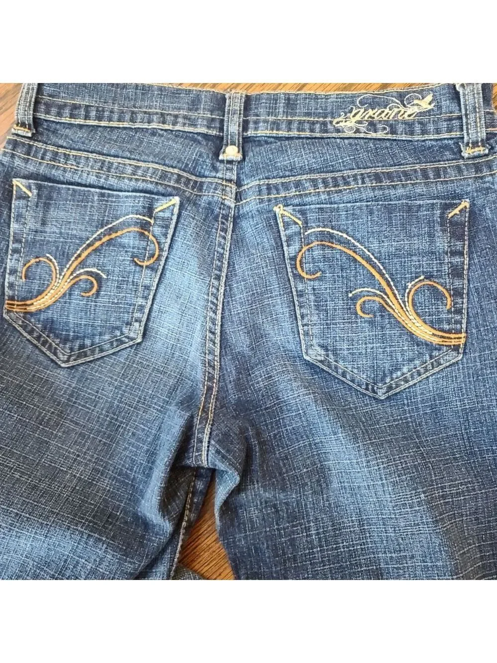 Grane Blue Denim Flare Jeans Girls Size 10